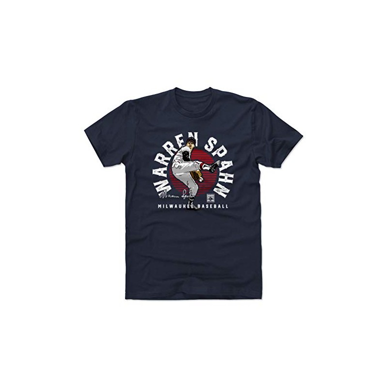 500 LEVEL Warren Spahn Shirt (Cotton, X-Large, True Navy) -