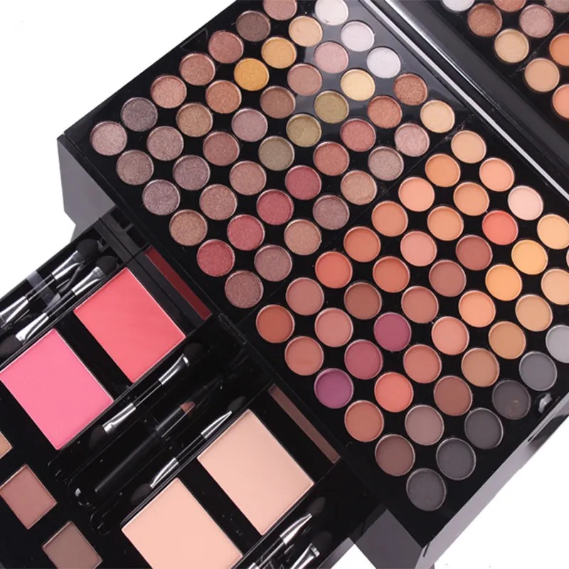 Miss Rose Set Sombra Rubor Contorno Paleta Maquillaje Larga
