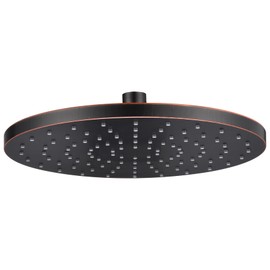 AONEON 10-Inch Overhead Rain Shower Head High Flow Large Waterfall Shower Head 2.5 GPM with Adjustable Swivel Angle, Oil-Rubbed Bronze SH001ORB-D10