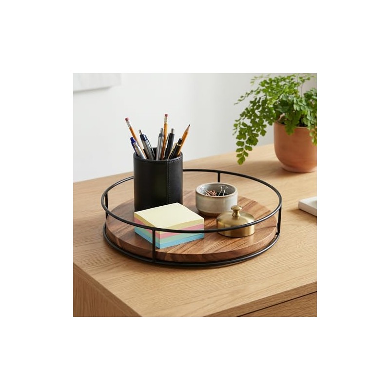 Spice Rack Rotatable, 23 cm Lazy Susan Turntable Organiser, Spice