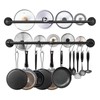 Bailoo Industrail Pipe Pot Pan Rack, Wall mount Pot hangers