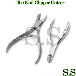 S.S Toe Nail Clipper Cutter Steel Heavy Double Spring 5.5" Free Cuticle Nipp BTS-246