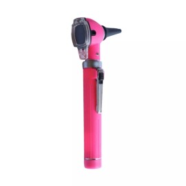 NOMI BROTHERS PREMIUM FIBEROPTIC OTOSCOPE SET ENT EXAMINATION DIAGNOSTIC USE Pink