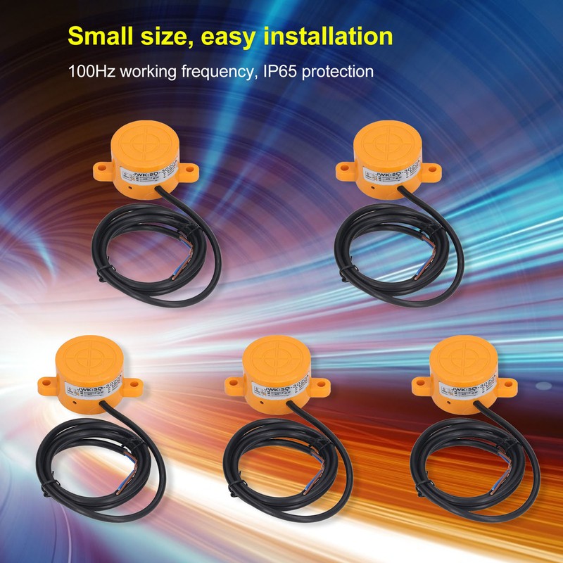 5PCS Cylindrical Proximity Switch NPN Normally Open Distance Approach Sensor