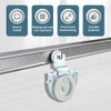 CALIDAKA 4PCS Sliding Wardrobe Door Hardware Roller Kit,Sliding Closet Door