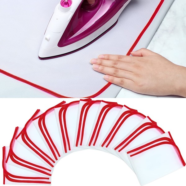 Protective Ironing Scorch Mesh Cloth Scorch-Saving Ironing Protector Pressing Cloth Pad for Easy Ironing and Protection (4 Pieces)