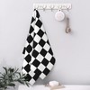 hsbolediy Black Checkered Decorative Hand Towels Dish Towels 27.5×16 in