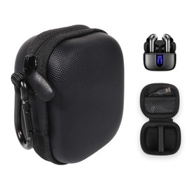 Alltravel True Wireless Earbuds Case Compatible with TAGRY, X08 TOZO Wireless Earbuds Like T6, T12, TA, NC9, NC2 (Black)