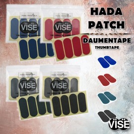 EMAX Vise Grip - Hada Patch - Bowling Thumb Tape | Precut Finger Tape | Elastic Thumb Band (02 - Red, 3/4 Inch)