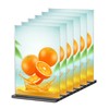 QWORK® Pack of 6 A5 Acrylic Table Stands with Solid