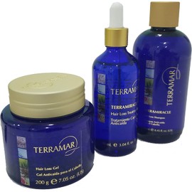 Set Anti Caída Tratamiento, Shampoo Y Gel Terramar + Regalo!