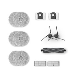 dreame Replacement Accessories Kit Compatible with X40 Ultra, 1 Main Brush, 2 Side Brushes, 2 Filters, 2 Dust Bags, 3 Pairs (6pcs) of Mop Pads