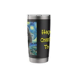NEWFOUNDLAND Tumbler Starry Night Dog Water Bottle Travel Stainless Steel Insulated Tumbler