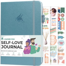 Clever Fox Self-love Journal – Guided Self-Discovery Log for Self-care, Reflection & Self-help, Mental Health, Gratitude & Mindfulness (Aquamarine)
