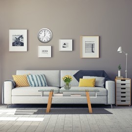 bonVIVO Timerider Highly Accurate Radio Controlled Wall Clock, Aluminium Wall Clock For Living Room, Kitchen & Office, Built-In Thermometer & Hygrometer, Silent Wall Clock, Diameter: 12 Inch (30.5 cm)