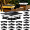 btfarm 4x4 Solar Post Cap Lights Outdoor, 16 Pack Deck