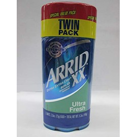 Arrid XX Solid Antiperspirant Deodorant, Ultra Fresh, 2.6 Oz, Twin Pack