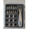 AXTH 17in1 Right Angle Ratcheting Screwdriver Set, [Bearing Steel] 36-Tooth