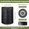Tire Covers for Storage，Upgraded 420D Oxford Tire Covers Waterproof Outdoor,SPF＞70+,Universal