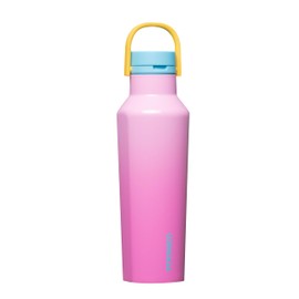 Corkcicle Sport Canteen Insulated Tumbler, Pink Pop, 20 oz – Reusable Water Bottle Keeps Beverages Cold for 25 Hours & Hot 12 Hours – Cupholder Friendly Tumbler with Screw-On Cap