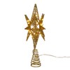Kurt Adler 11-Inch Pre-Lit Twinkling LED 60-Light Gold Starburst Tree