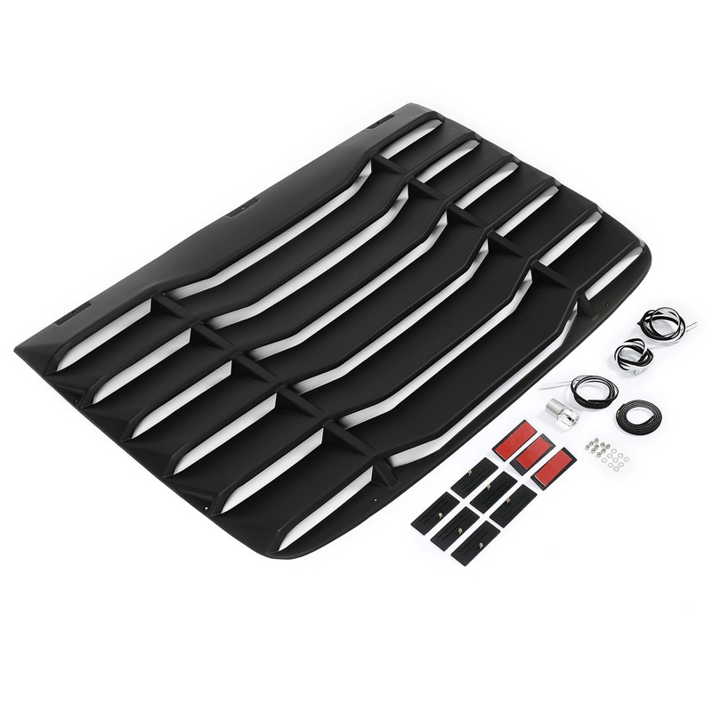 HECASA Rear Window Louver Compatible with 2016-2020 Honda Civic (2Dr