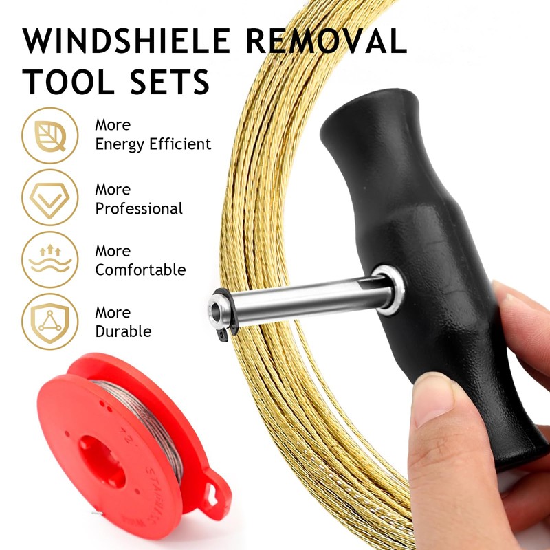 Janety Pack of 5 Windscreen Removal Tools, Windscreen Tools with
