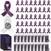 40 Sets Funeral Ribbon Pins Bulk Memorial Ribbon Metal Pins