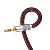 Primeda 3.5mm Aux Cord 6.5ft/2m,Audiophile Stereo Audio Cable Braided Gold-Plated