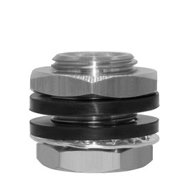 Beduan Stainless 1/4" NPT Female Bulkhead Coupler Thru-bulk Pipe Fitting (Full Female Thread)