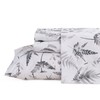 JSD Boho Floral Sheet Set Twin Size, 3 Piece Grey