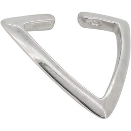 Shinjuku Ginnokura Triangle Ear Cuff, 1 P, For One Ear, 925 Silver, Triangle, Simple, Casual; Slim, Non-Hole Piercing, Earcuffs, Silver Sterling Silver, No Gemstone