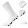 Lixada Soccer Socks, Set of 3, White + Blue +