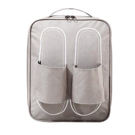 Travel Shoe Storage Bag Dustproof Portable Handle Multiple Pockets Space Saving Slippers Sports Shoe Bag