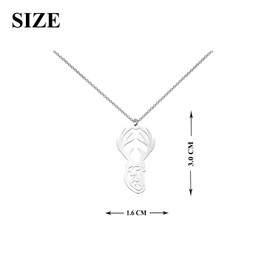 OKEYCH Silence Lambs Movie Inspired Gift Hannibal Lecter Fan Necklace Hannibal Jewelry Horror Movie Lover Gift (Hannibal NC 3.0)