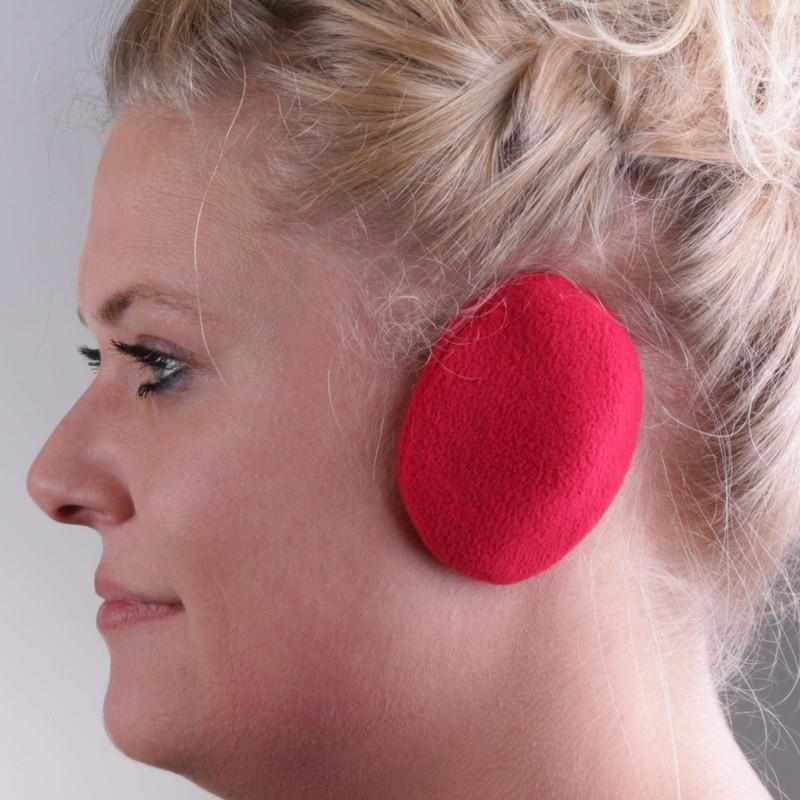 Earbags Ear Warmers Standard, Red, M, Fleece