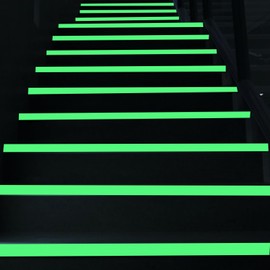 Gudalea Luminous Tape, Luminous Tape, Green Light Tape Sticker, Fluorescent Tape, Warning Tape for Stairs Stage Supplies (2 cm x 10 m)