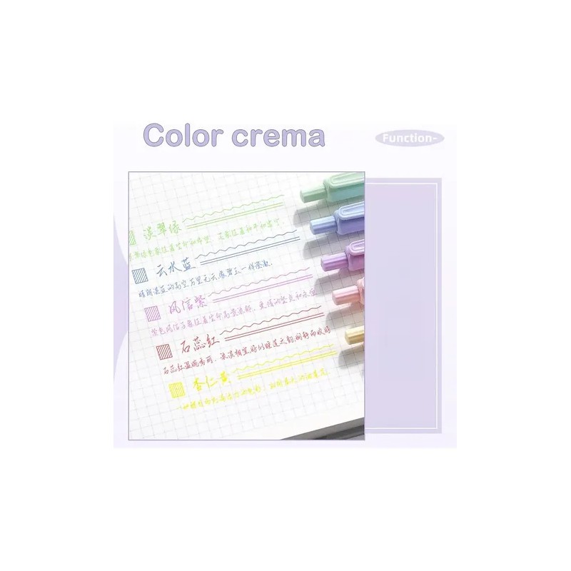 Set De Bolígrafo De Gel Tinta Multicolor Punta Fina 5pcs