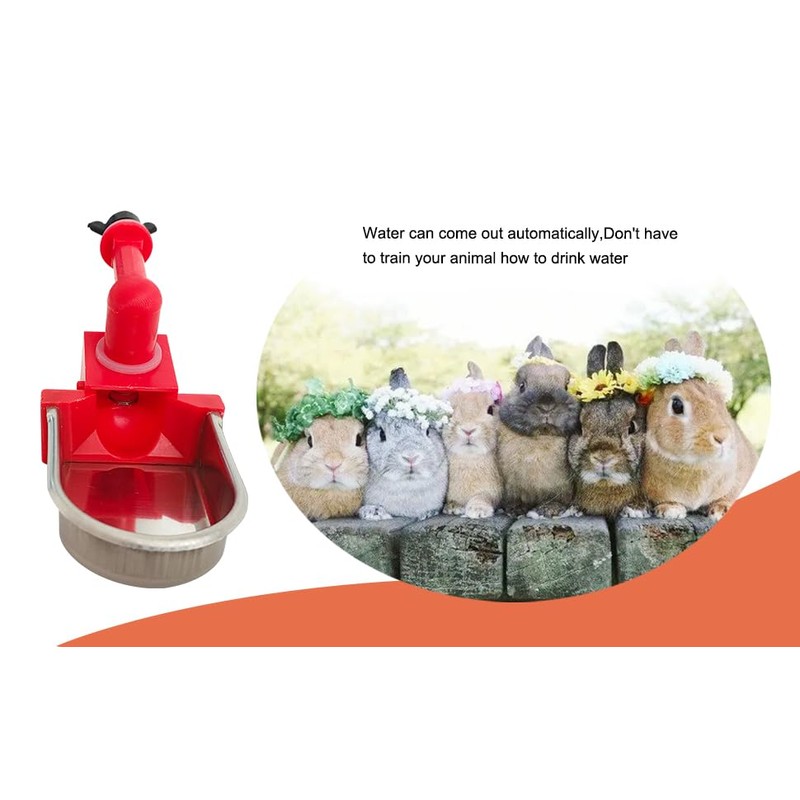 Metal Rabbit Chicken Water Cup Chicken Kettle DIY Rabbit Chicken