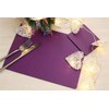 The Dapper House Set of 4 Elementary Purple Leatherboard Placemats