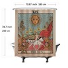 Ulticool Shower Curtain - Sun Nature Flowers Tarot Horoscope Vintage