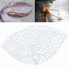 Outdoor Fly Fishing Landing Net Clear Rubber Replacement Mesh Bag(Mudium)