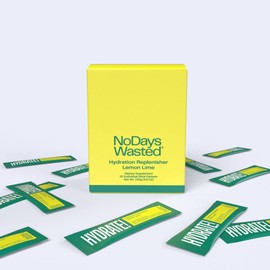 No Days Wasted Hydration Replenisher 15 Count - Electrolyte Powder Drink Mix - Lemon Lime - Sodium and Potassium for Rehydrating Plus Vitamins for Support (15 Count)