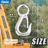 Alele 2Pack 0.5T Crane Scale Grab Hooks,Slip Hooks,Stainless Steel Lifting