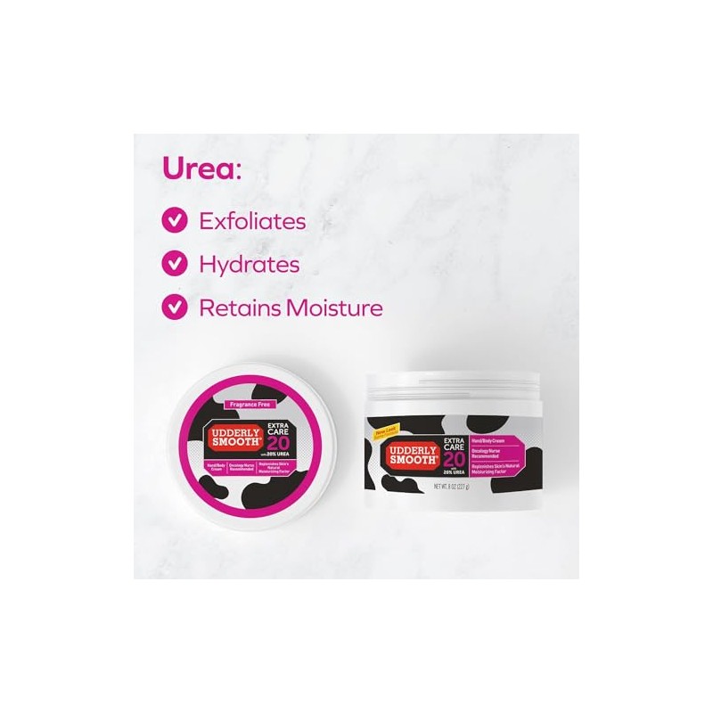 Udderly Crema de cuidado extra suave con 20% de urea,