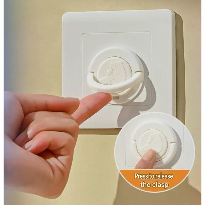Baby Safety Electric Socket Covers with Pull Ring, UK 3