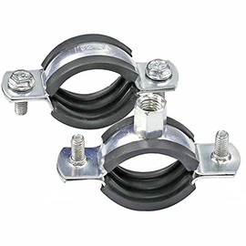 AKIHISA 10 Pack Split Ring Pipe Hanger Heavy Duty Adjustable Pipe Bracket Clamp Wall Ceiling Mount Pipe Support ID 1 4/7 Inch(40mm)
