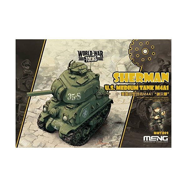 MENG WWT-002 M4A1 Sherman U.S Medium Tank World War Toon Model
