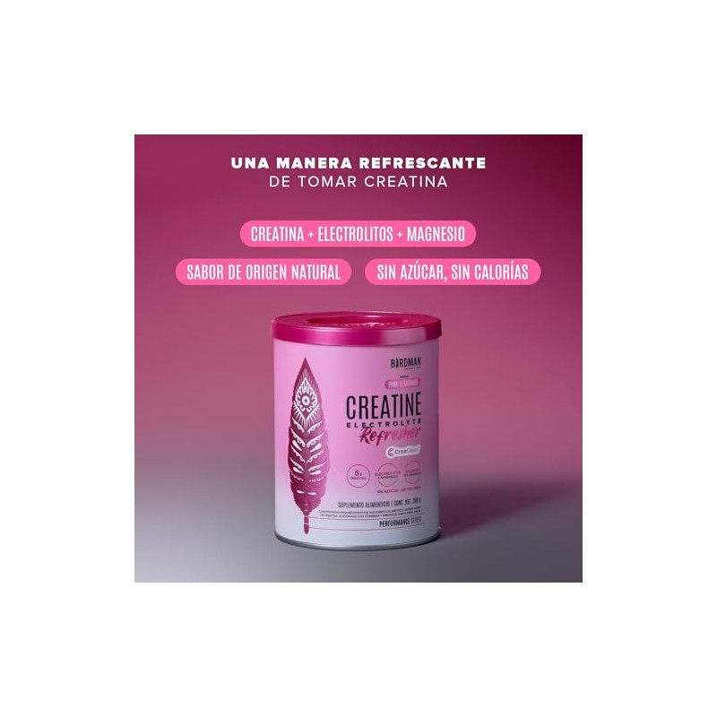BIRDMAN Creatine Refresher | Creatina Monohidratada con Electrolitos y Magnesio