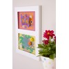Children's Art Frame. Articulate Double Gallery Displays Two 9x12" Artworks